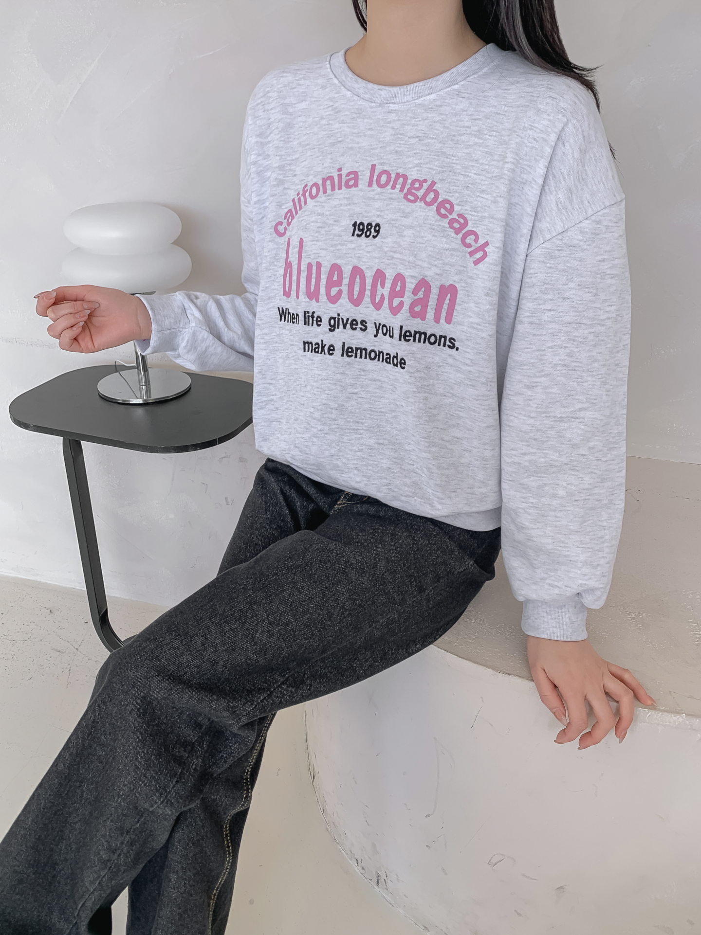 ラウンドネックレタリング刺繍スウェット | 詳細画像24