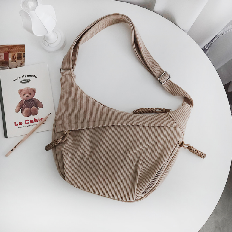 コーデュロイジップアップショルダーバッグ | 詳細画像23