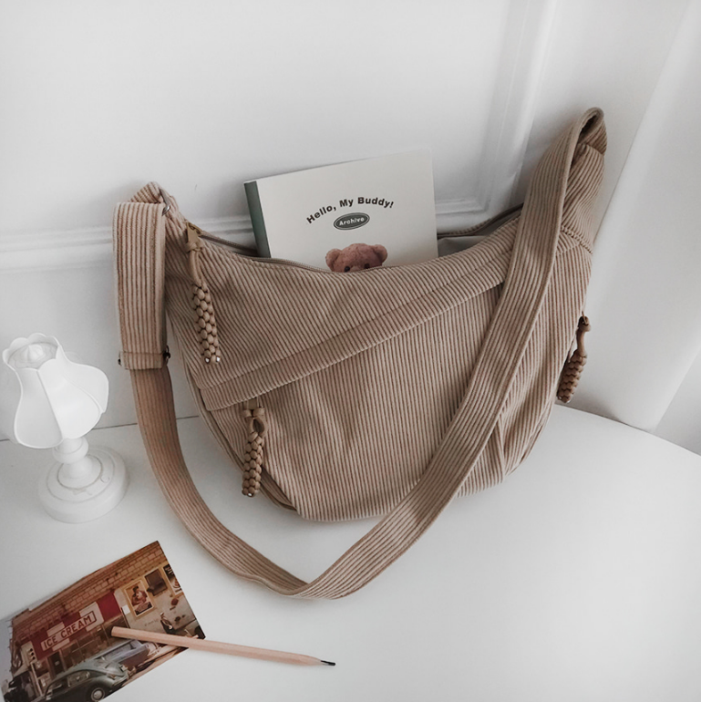 コーデュロイジップアップショルダーバッグ | 詳細画像26