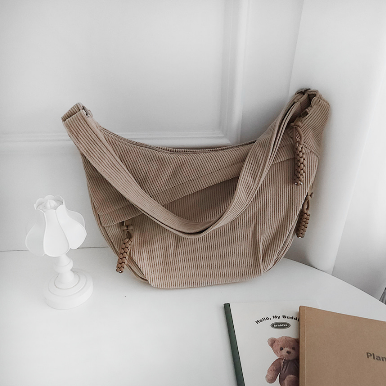 コーデュロイジップアップショルダーバッグ | 詳細画像27