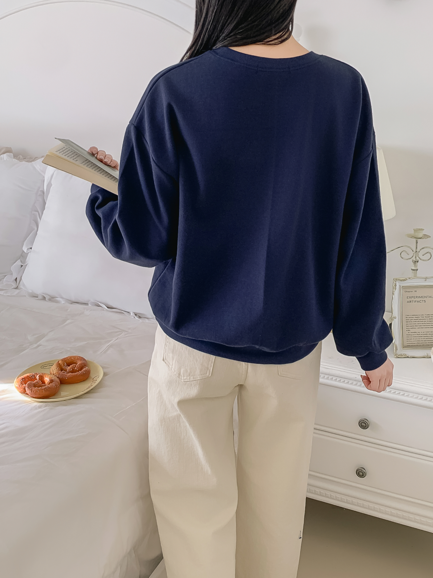 ラウンドネックプリント花柄スウェット | 詳細画像20