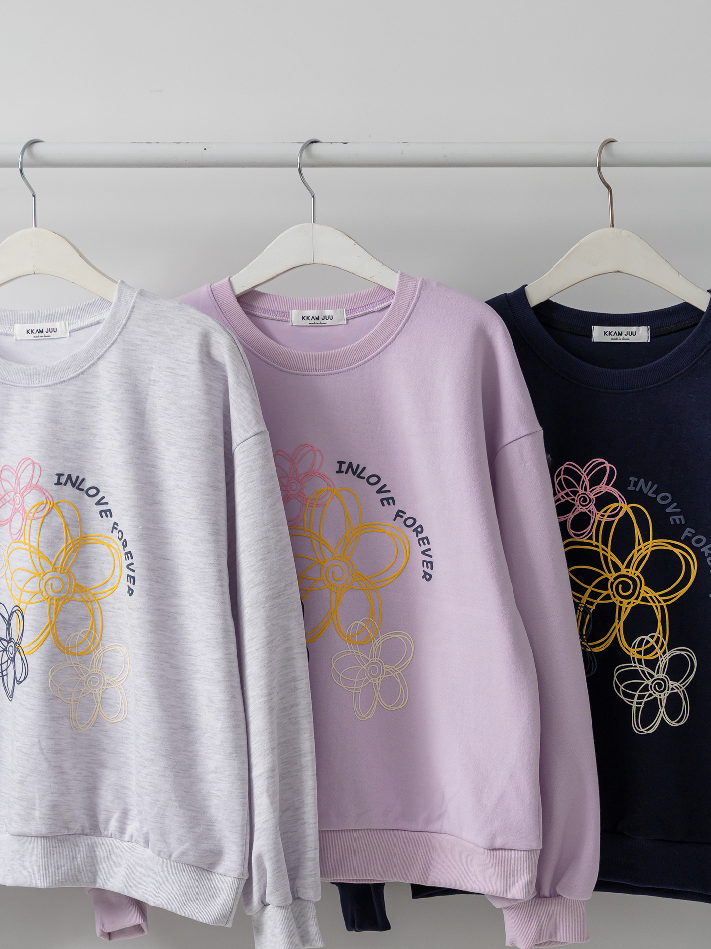 ラウンドネックプリント花柄スウェット | 詳細画像32