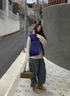 2WAYニットスリーブエコファーダウンジャンパー | レディース