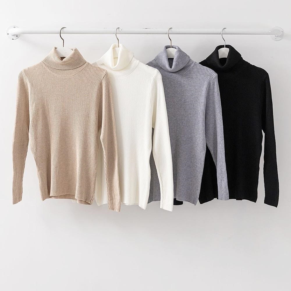 ストレッチタートルネックスリム長袖ニット | 詳細画像17