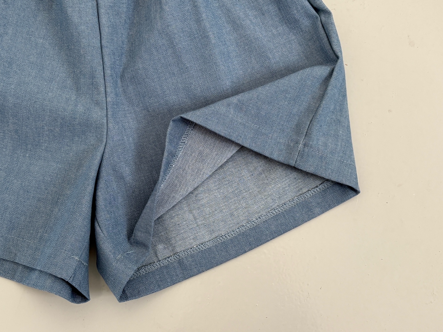 デニムコットンポケットウエストゴムショートショートパンツ | 詳細画像18