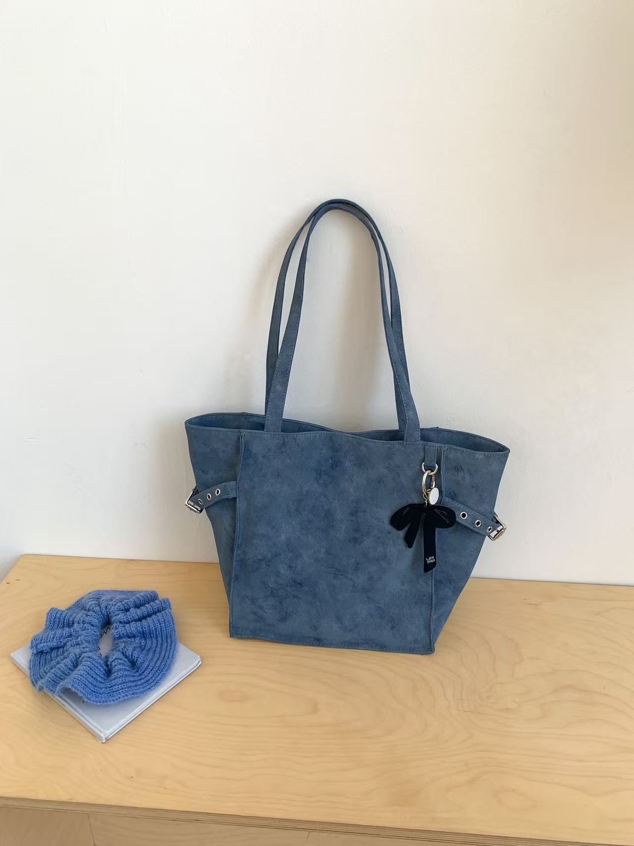 スエード調バックルカラートートバッグ | 詳細画像6