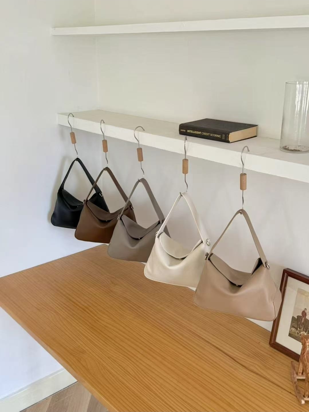 レザー調カラーショルダーバッグ | 詳細画像3