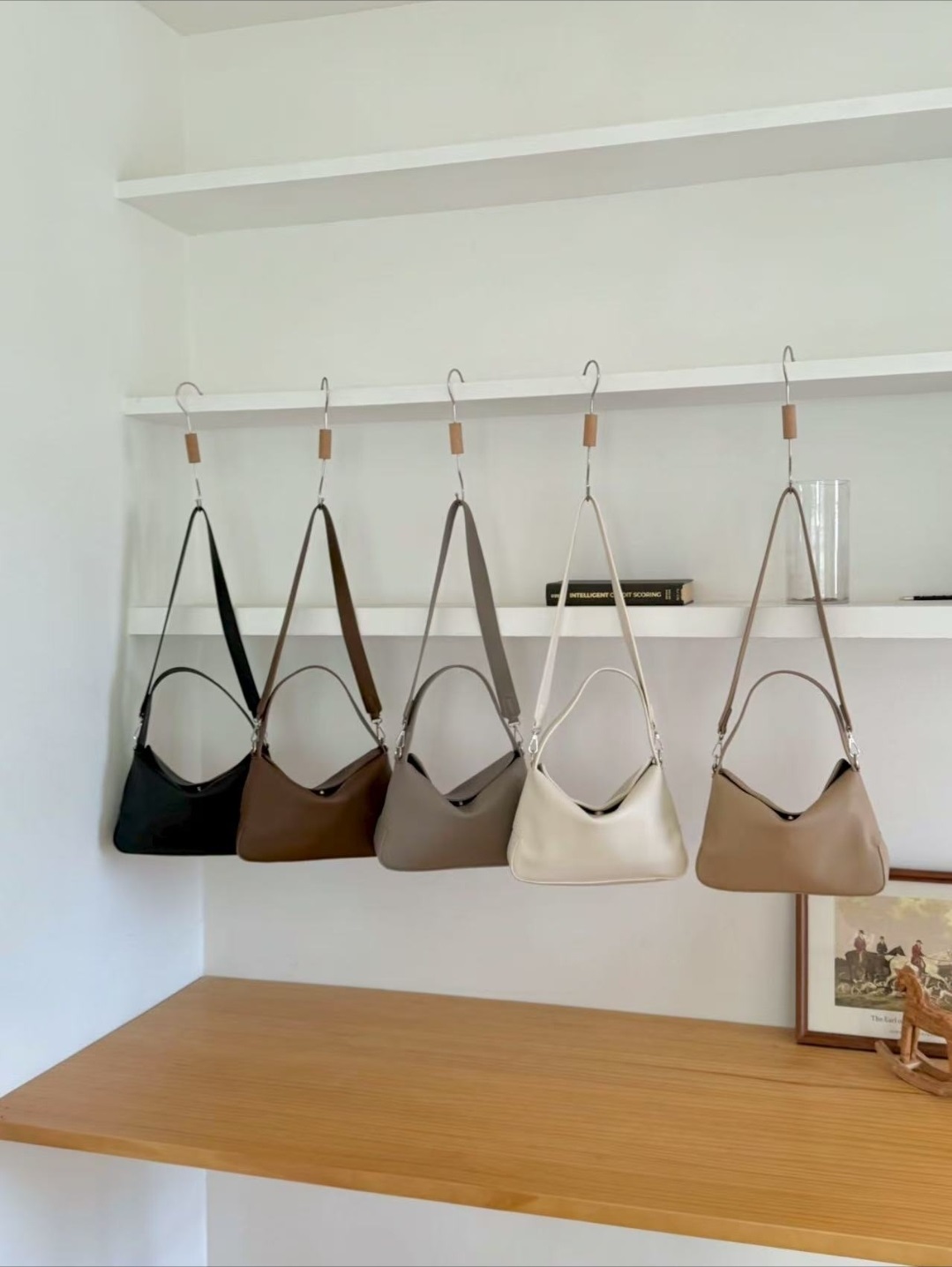 レザー調カラーショルダーバッグ | 詳細画像7