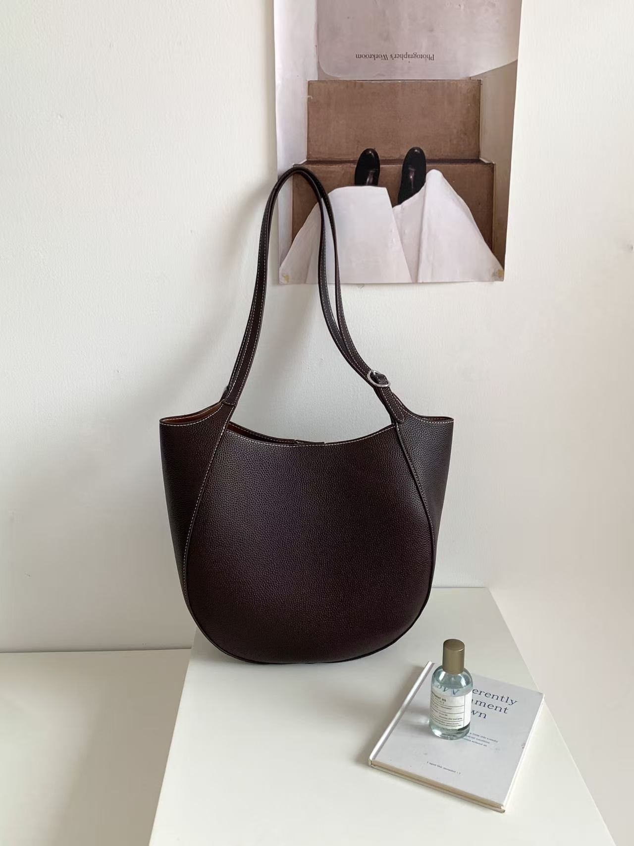 レザー調カラーショルダーバッグ | 詳細画像14