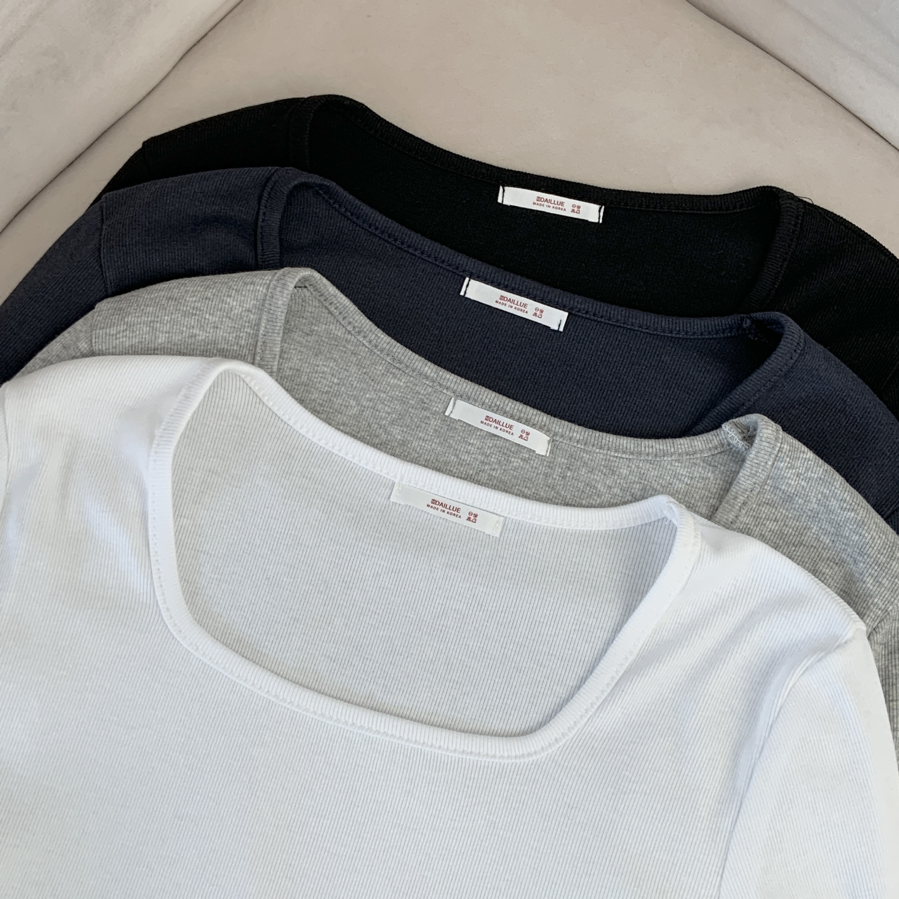 リブスクエアネックスリム長袖Tシャツ | 詳細画像20