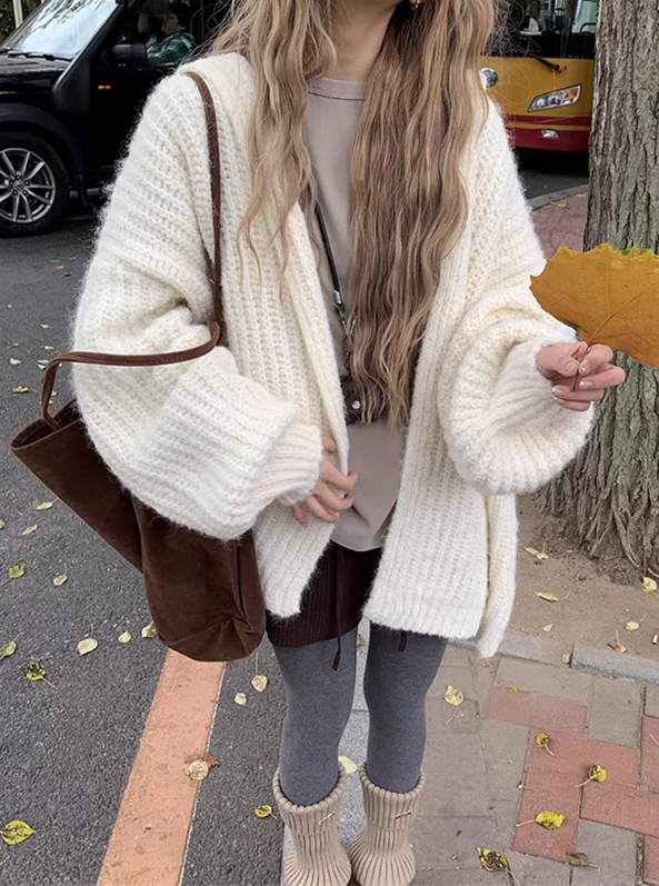 フードオーバーサイズカラーカーディガン | 詳細画像6