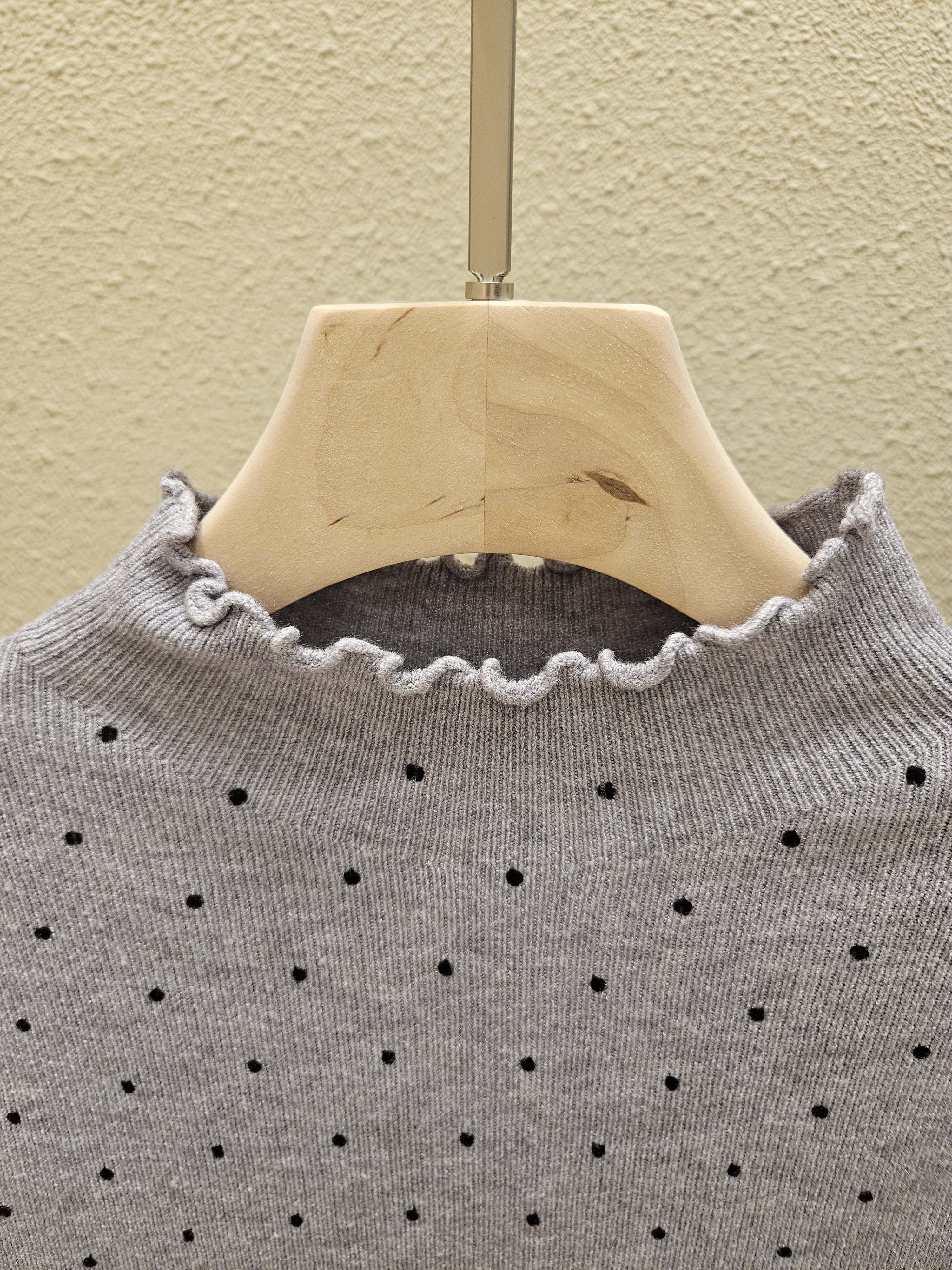 ハーフネックメロウドットニット | 詳細画像12