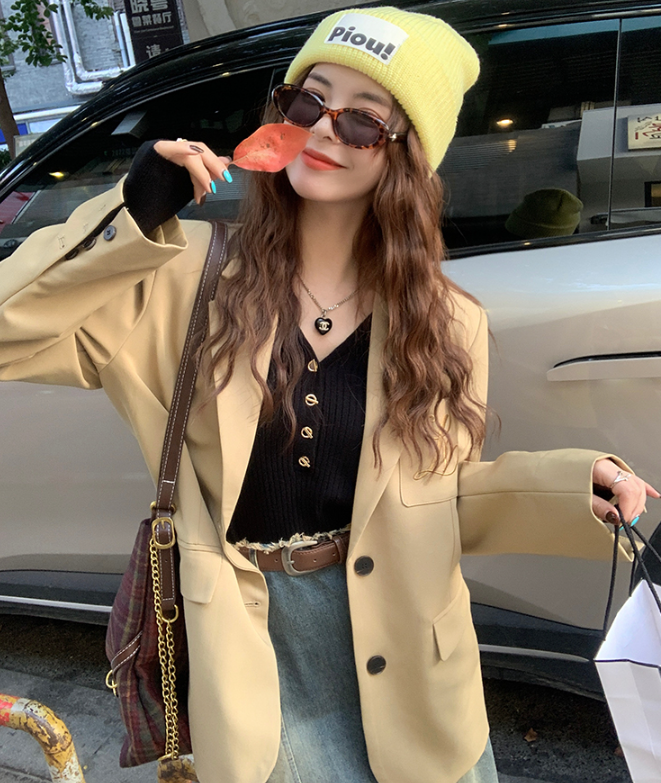 ボタンVネックスリムニット | 詳細画像13