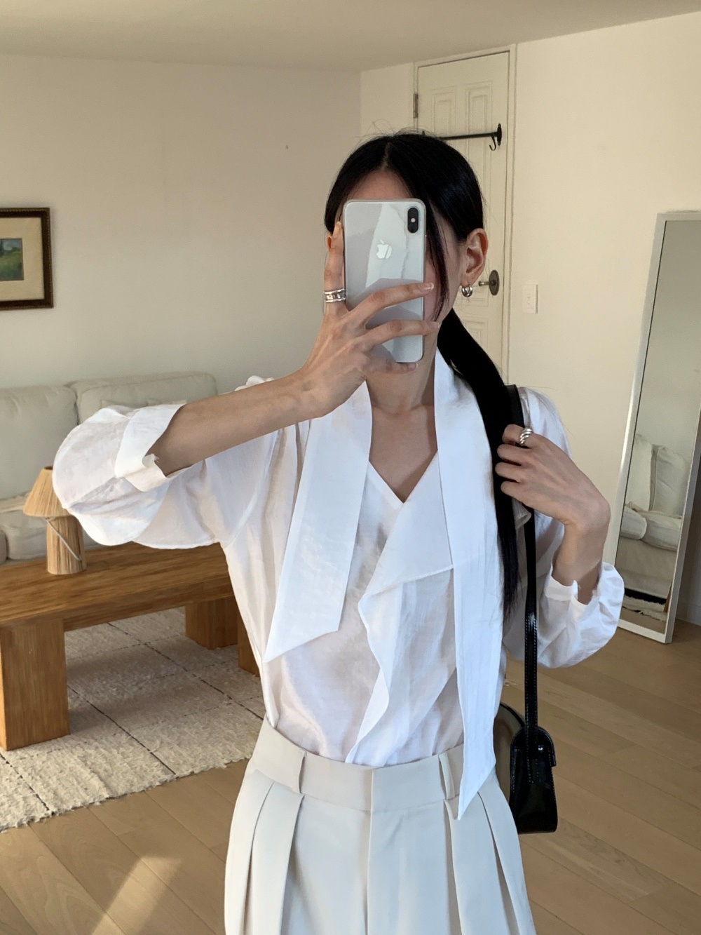 ボウタイドレープシャーリングブラウス | 詳細画像4