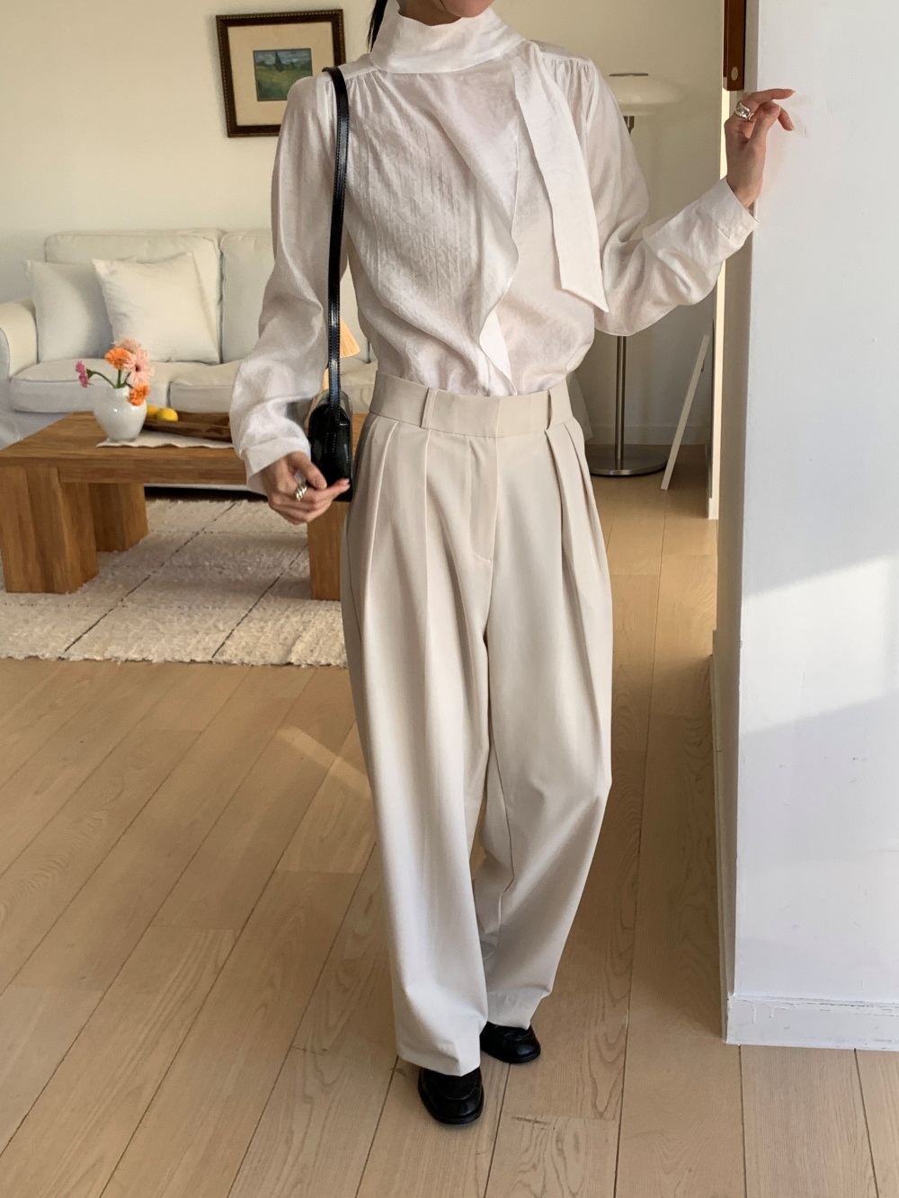 ボウタイドレープシャーリングブラウス | 詳細画像5