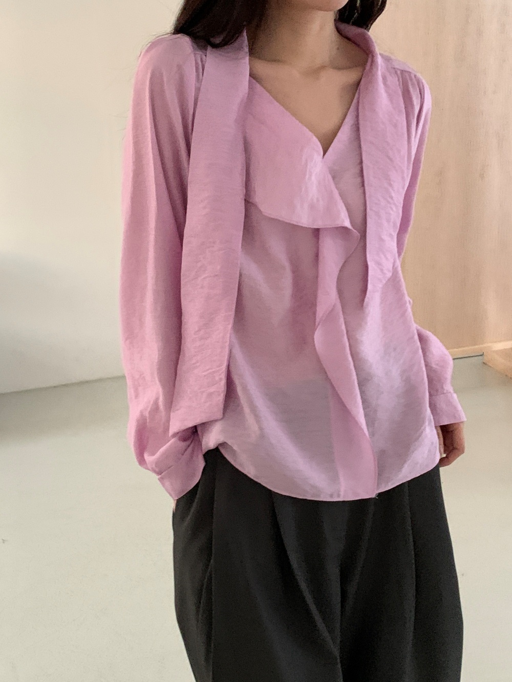 ボウタイドレープシャーリングブラウス | 詳細画像21