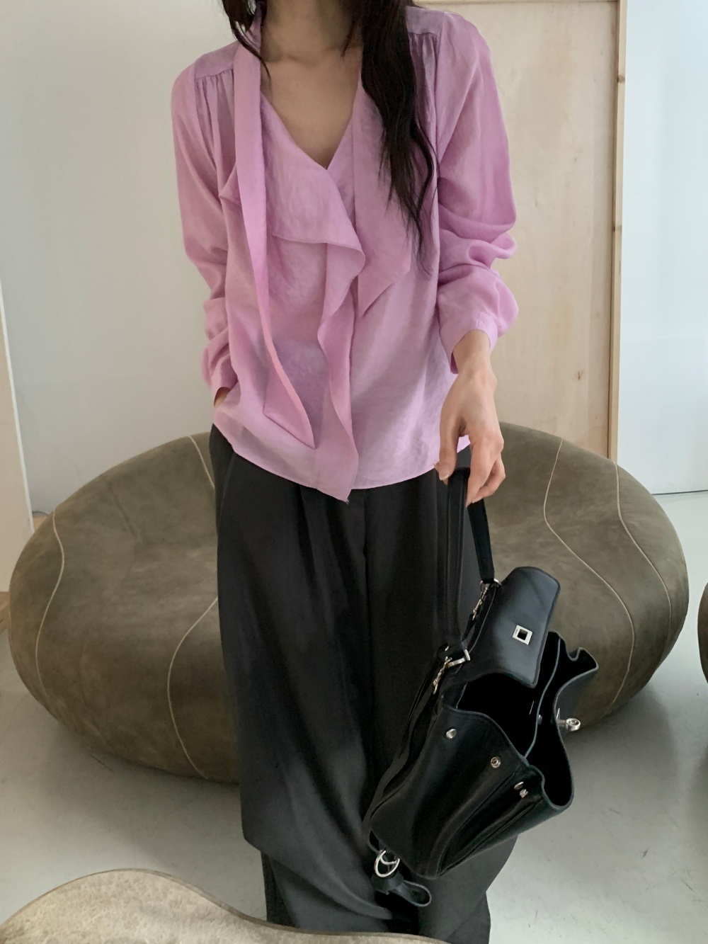 ボウタイドレープシャーリングブラウス | 詳細画像28