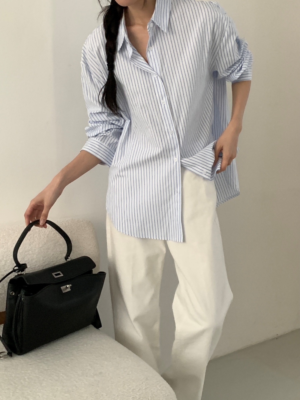 ルーズストライプシャツ | 詳細画像8