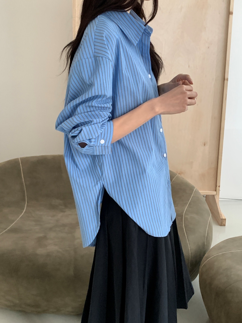 ルーズストライプシャツ | 詳細画像10