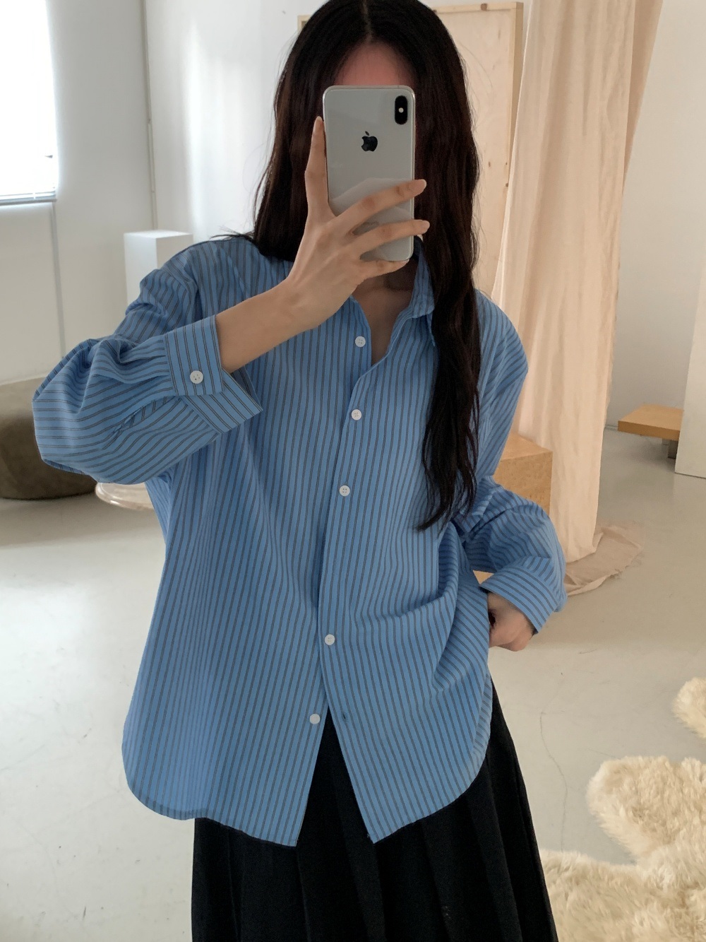 ルーズストライプシャツ | 詳細画像12