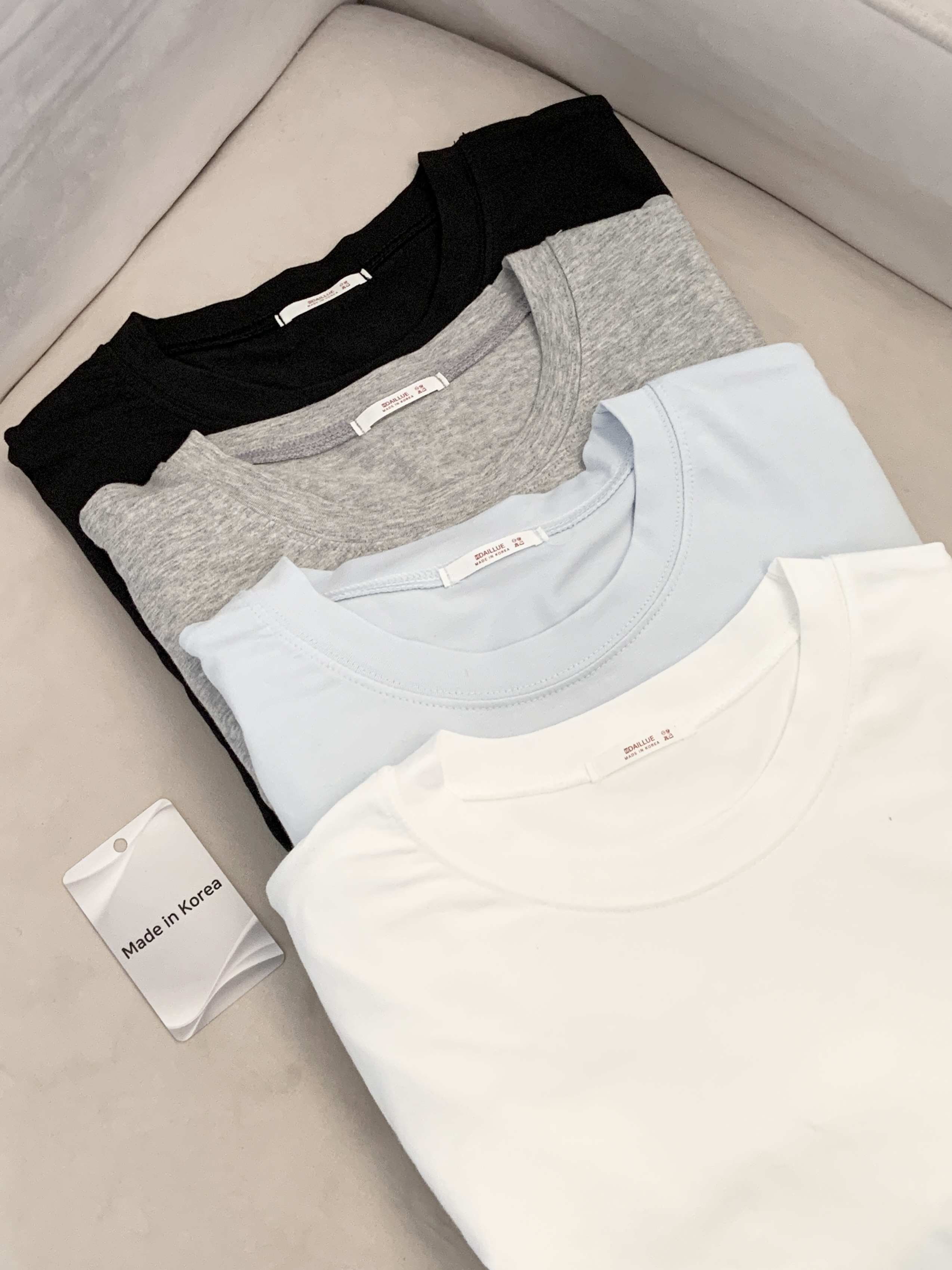 ラウンドネックベーシック長袖無地Tシャツ | 詳細画像20