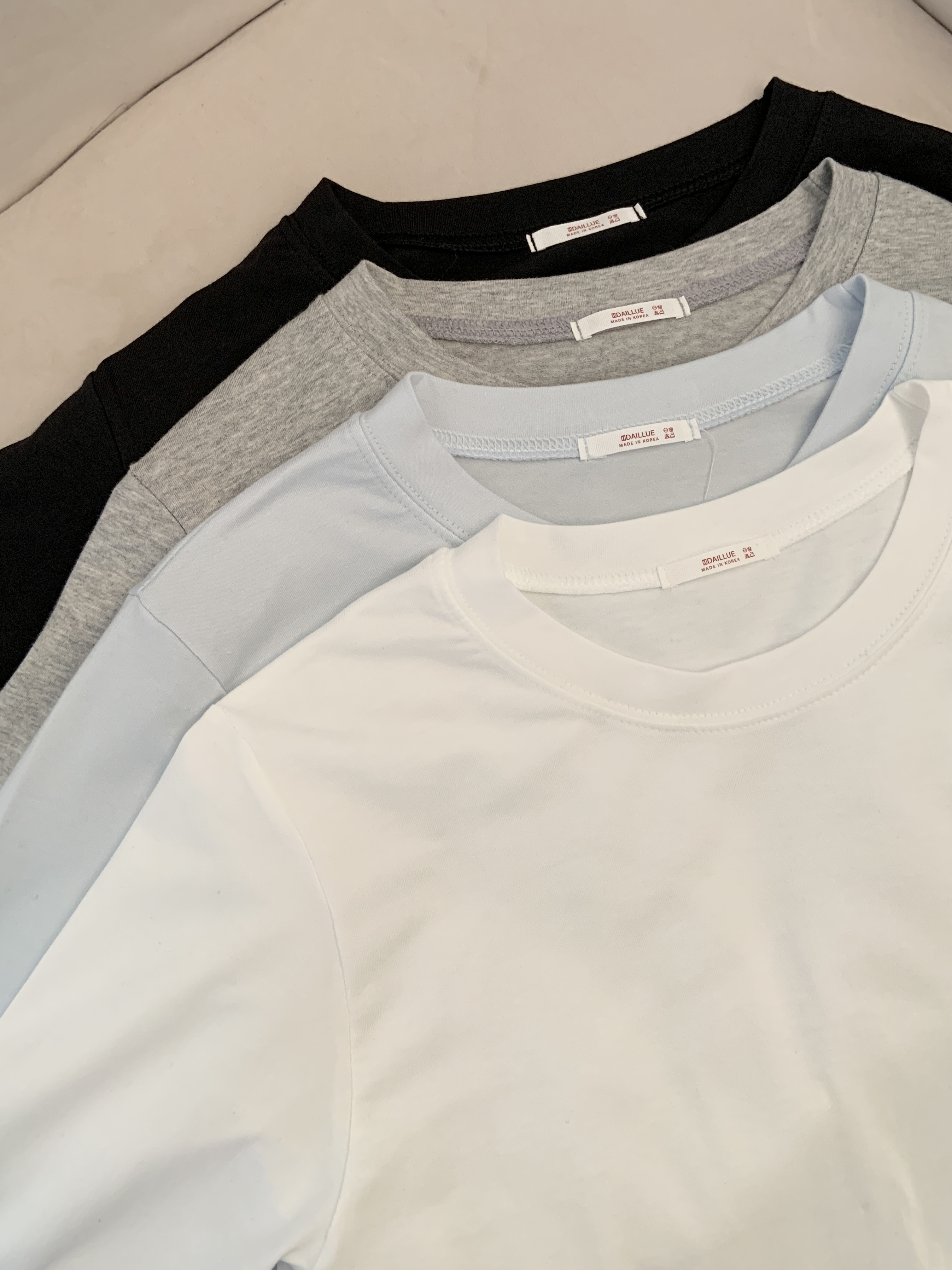 ラウンドネックベーシック長袖無地Tシャツ | 詳細画像21