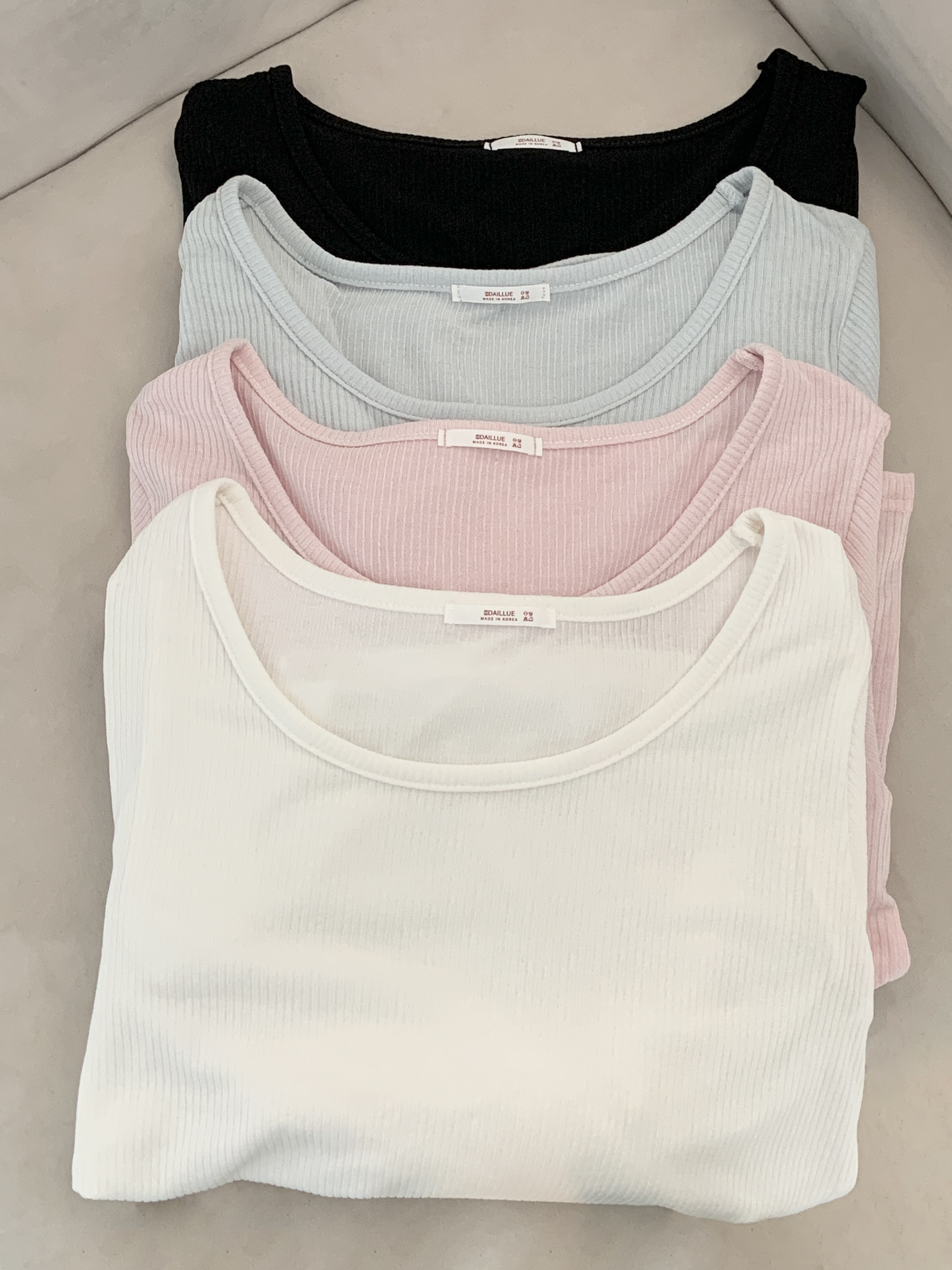 リブUネックスリムTシャツ | 詳細画像19