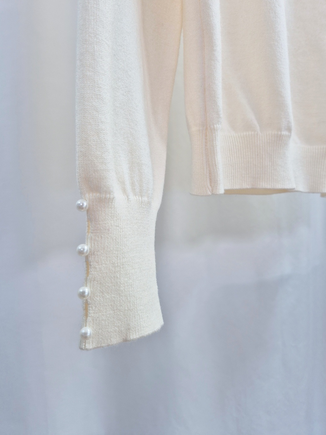 エコパールハーフネックフリル長袖ニット | 詳細画像12