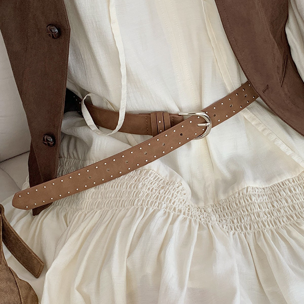 スエード調スタッズベルト | レディースファッション通販 - DHOLIC