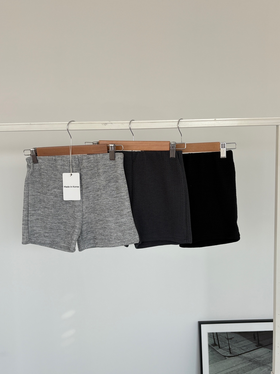 リブストレッチウエストゴムショートショートパンツ | 詳細画像3