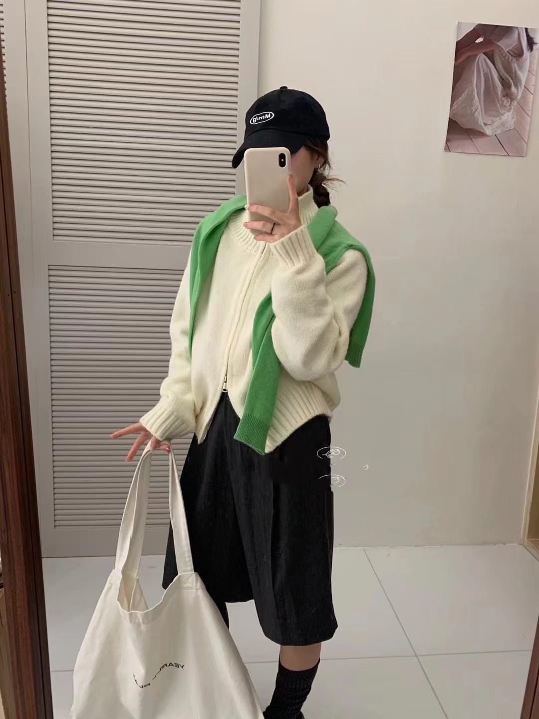 ニットダブルジップ長袖カーディガン | 詳細画像5