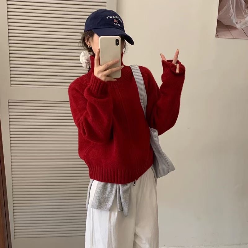 ニットダブルジップ長袖カーディガン | 詳細画像9