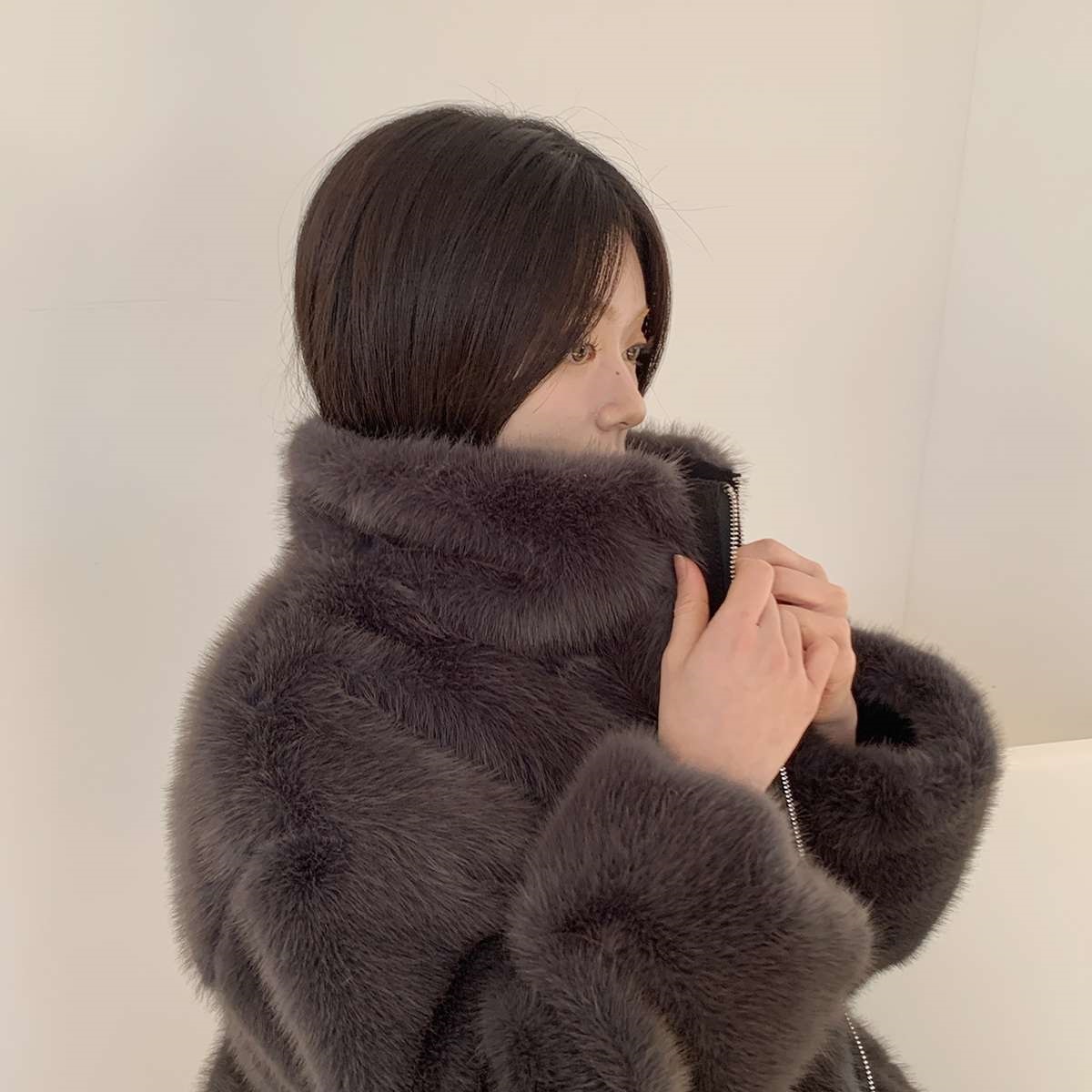 ソフトエコファーカラーポケットルーズ長袖リバーシブルジャンパー | 詳細画像20