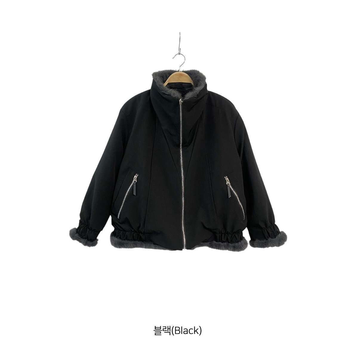 ソフトエコファーカラーポケットルーズ長袖リバーシブルジャンパー | 詳細画像22