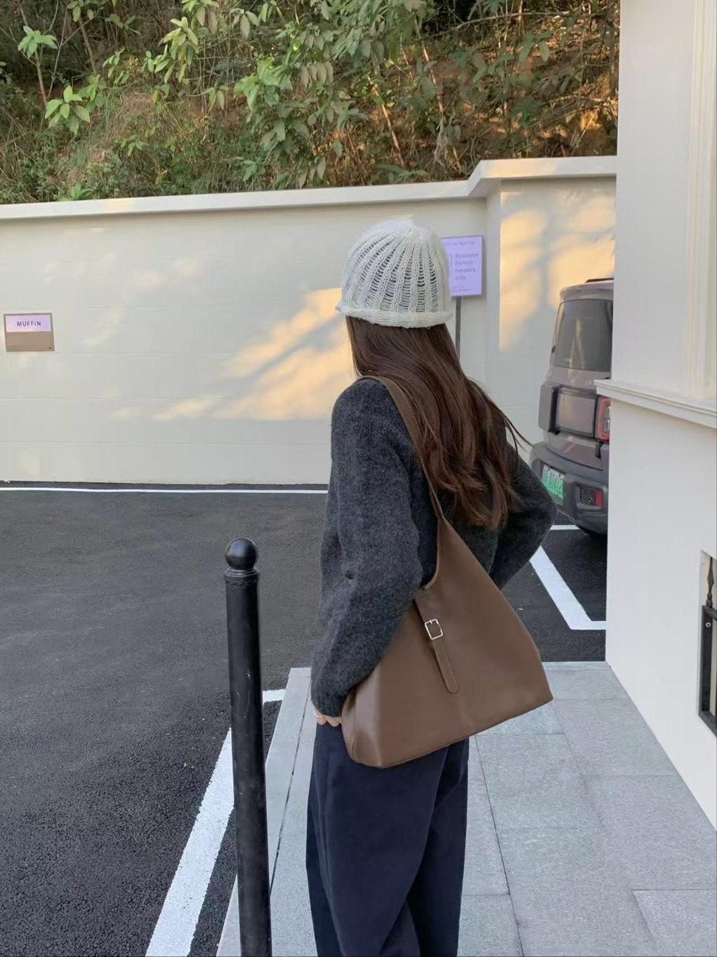 レザー調バックルビッグトートバッグ | 詳細画像8