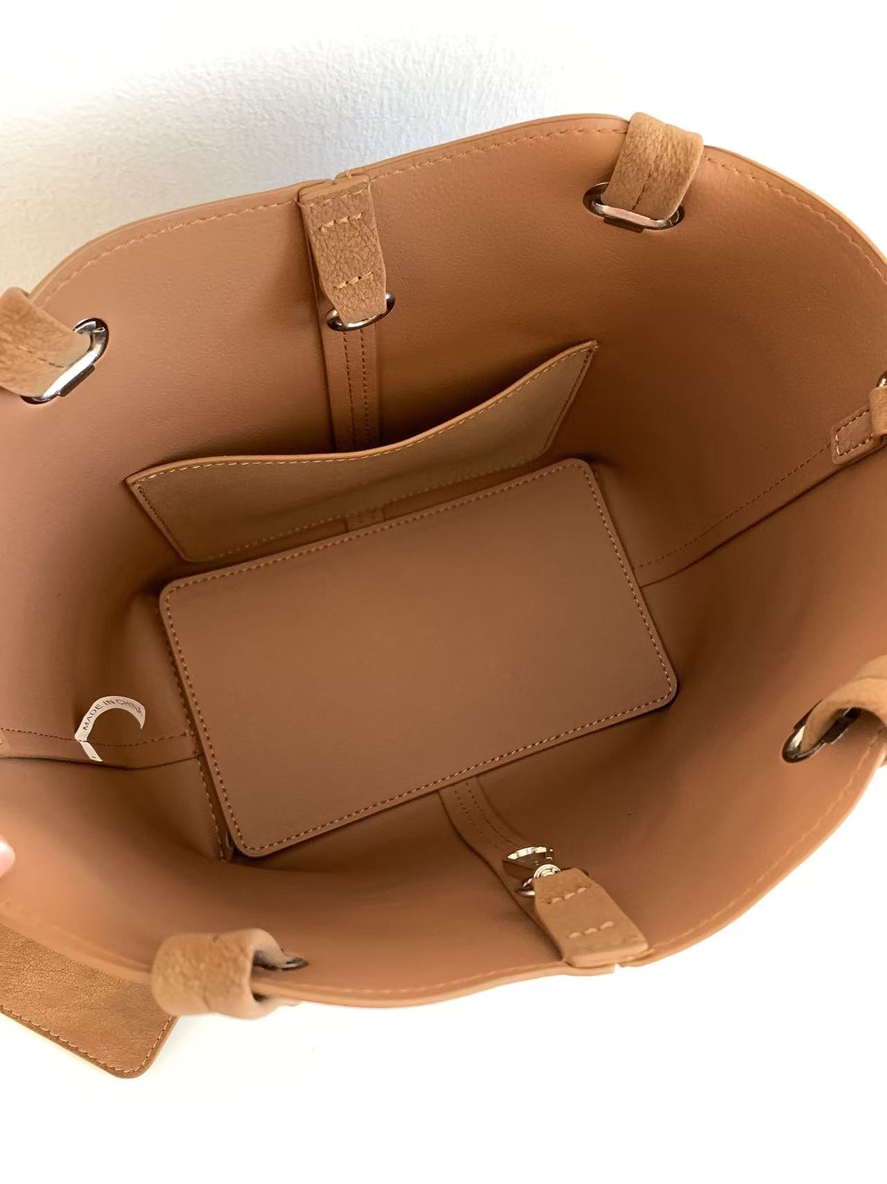 レザー調スエード調Dリングハンドバッグストラップ付ポーチ付 | 詳細画像17