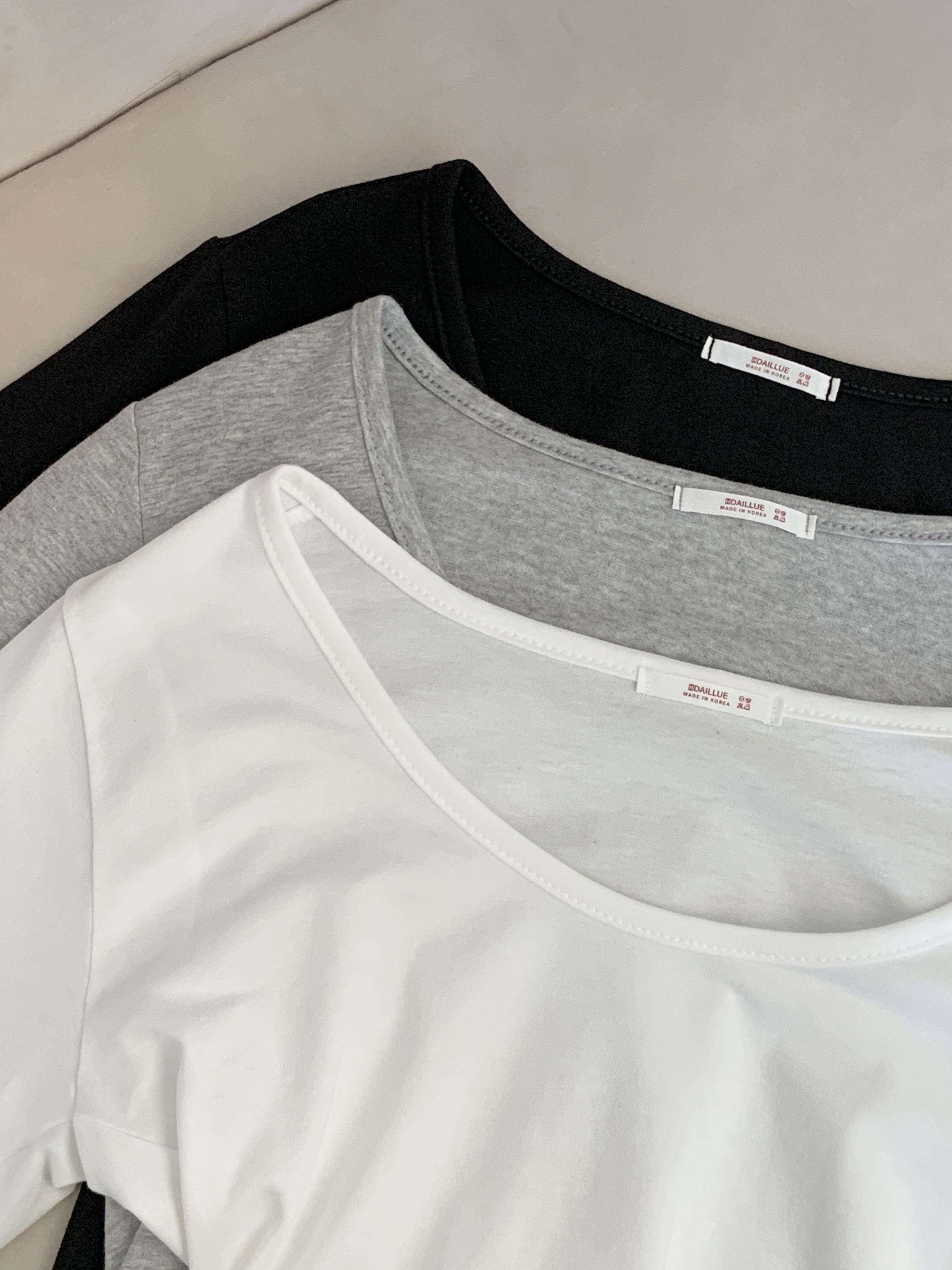 ラウンドネックスリム長袖無地Tシャツ | 詳細画像18