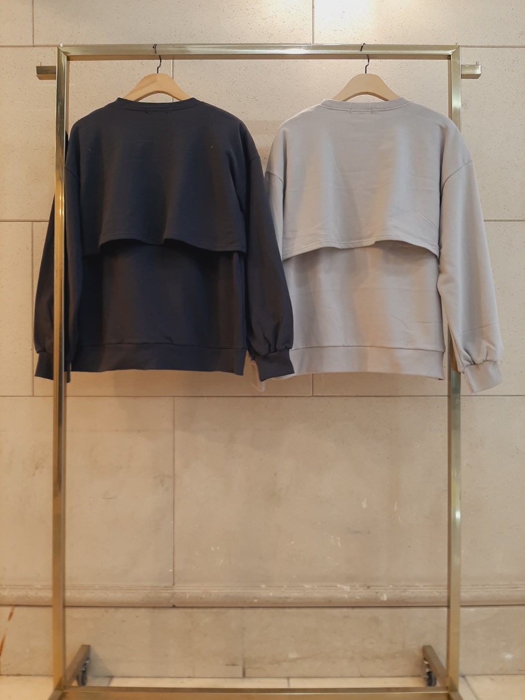 オーバーサイズレイヤード風長袖スウェット | 詳細画像12