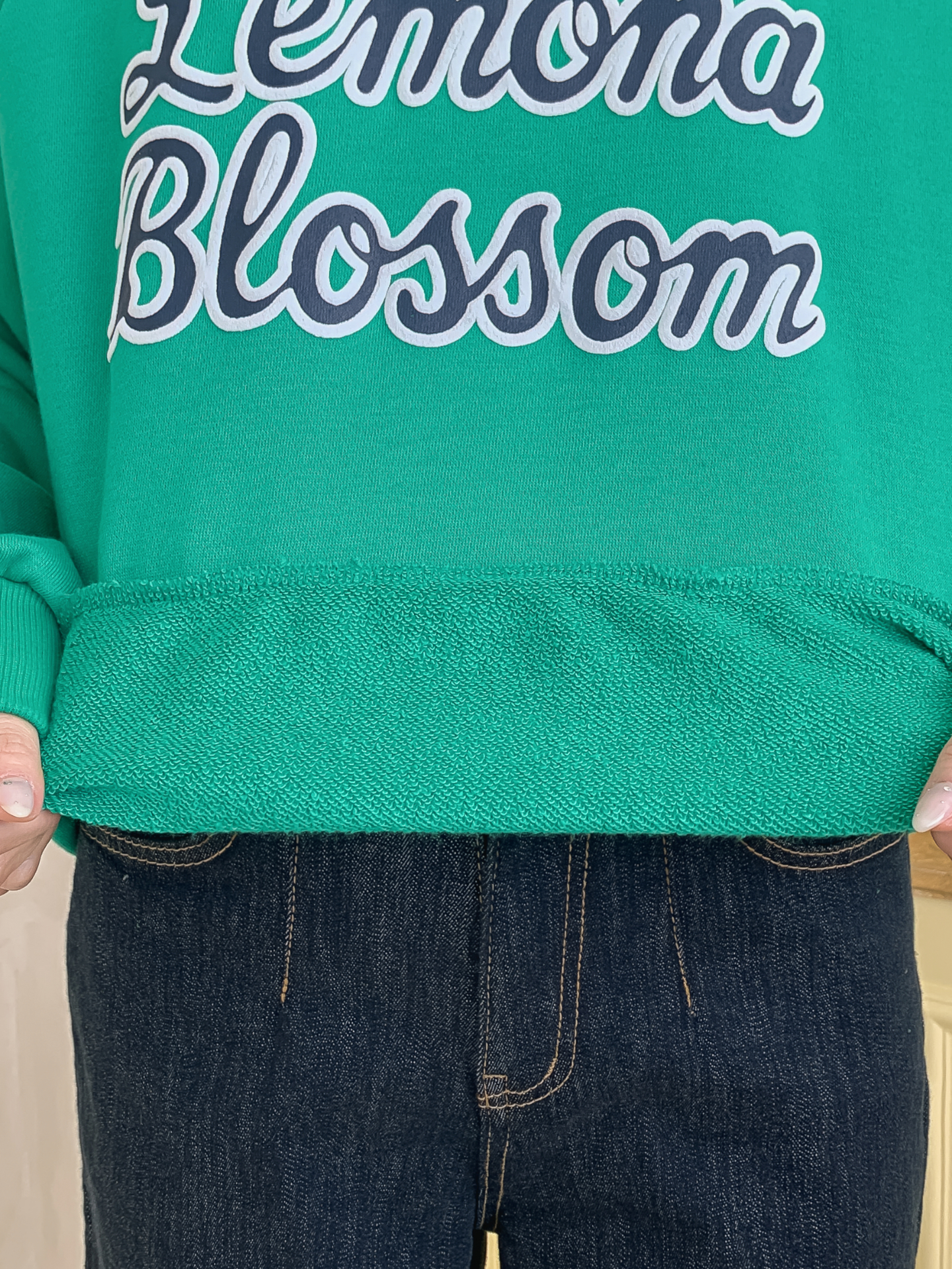 ラウンドネックルーズ長袖レタリングスウェット | 詳細画像9