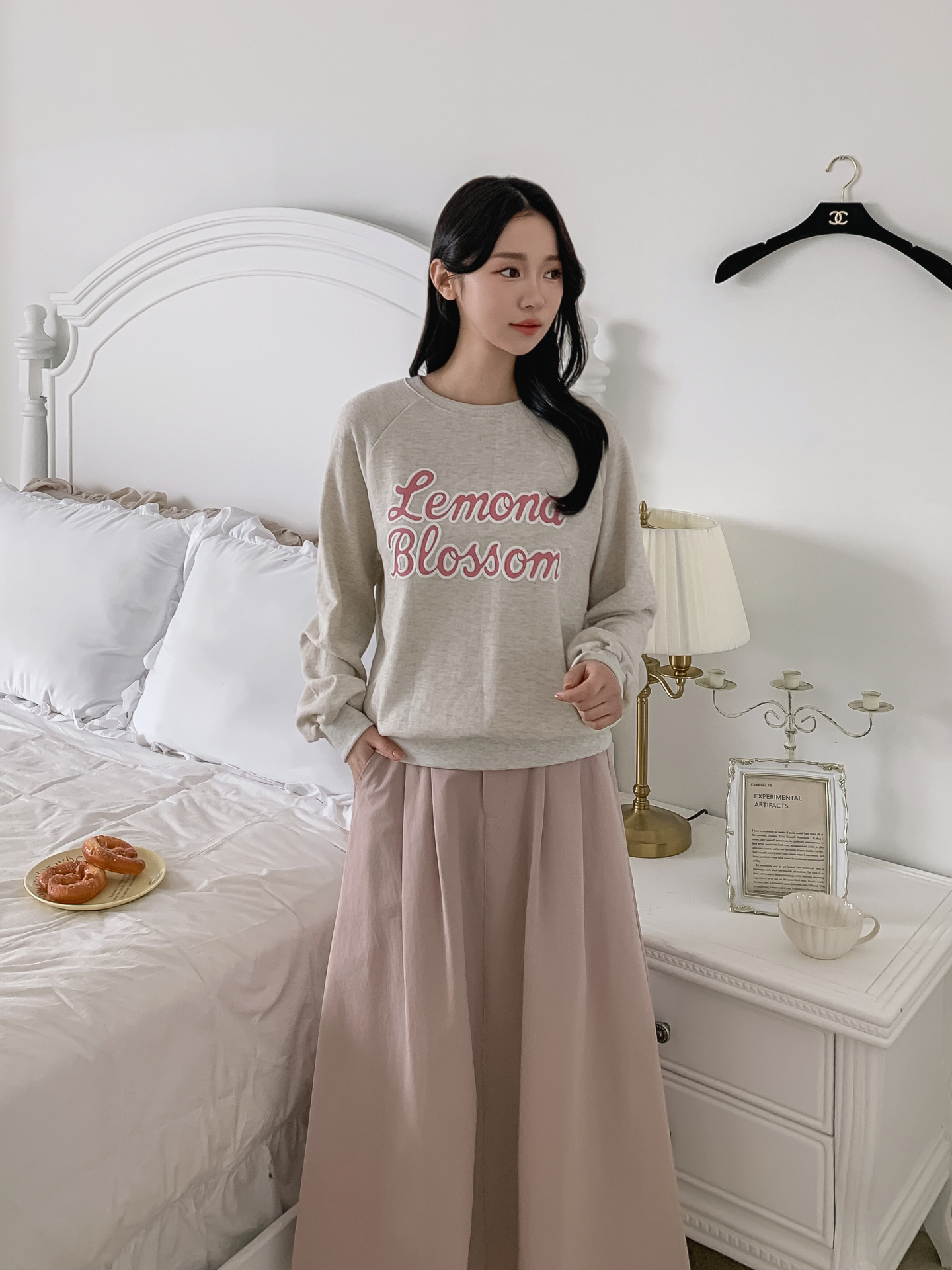 ラウンドネックルーズ長袖レタリングスウェット | 詳細画像17