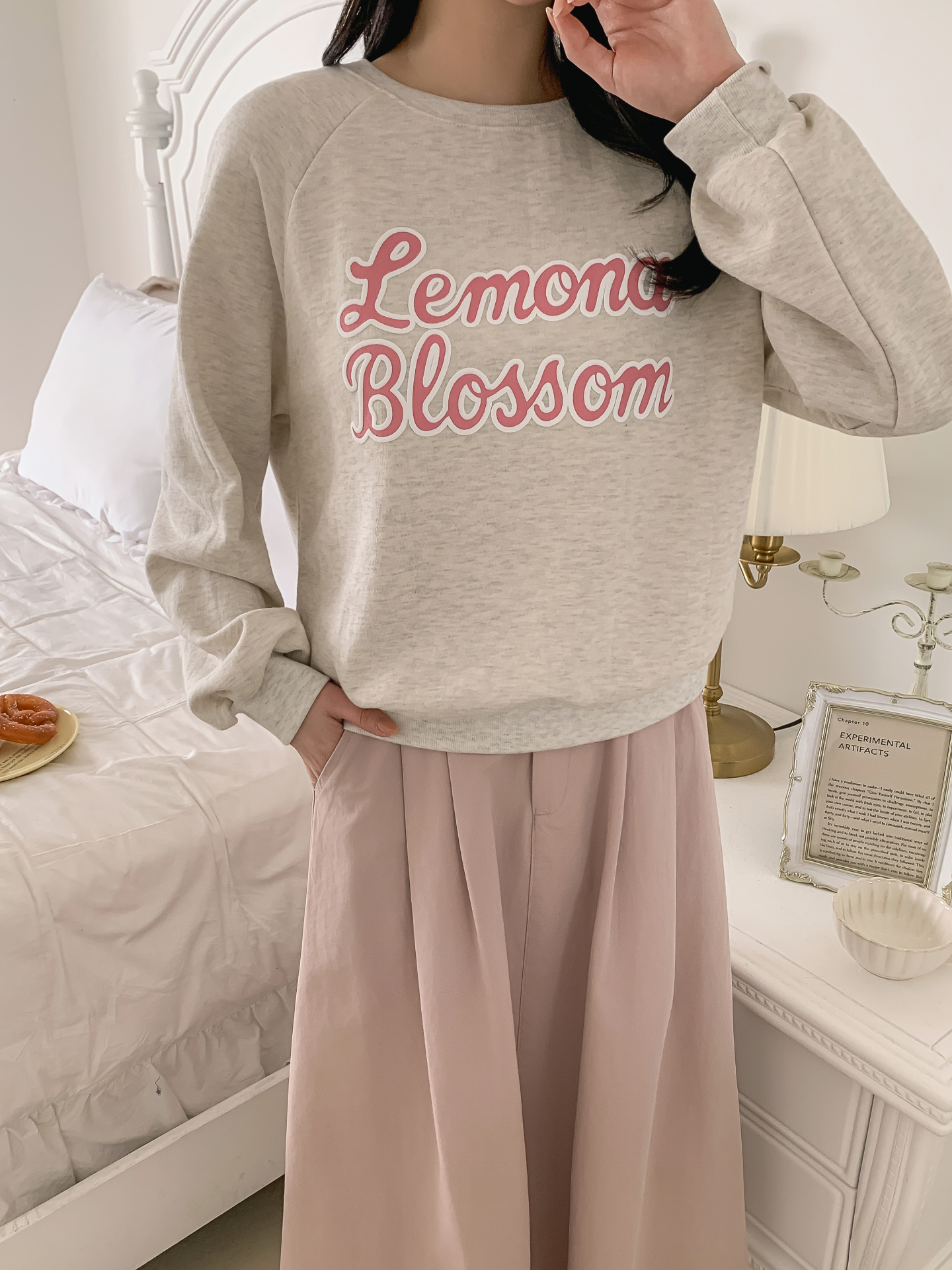 ラウンドネックルーズ長袖レタリングスウェット | 詳細画像19