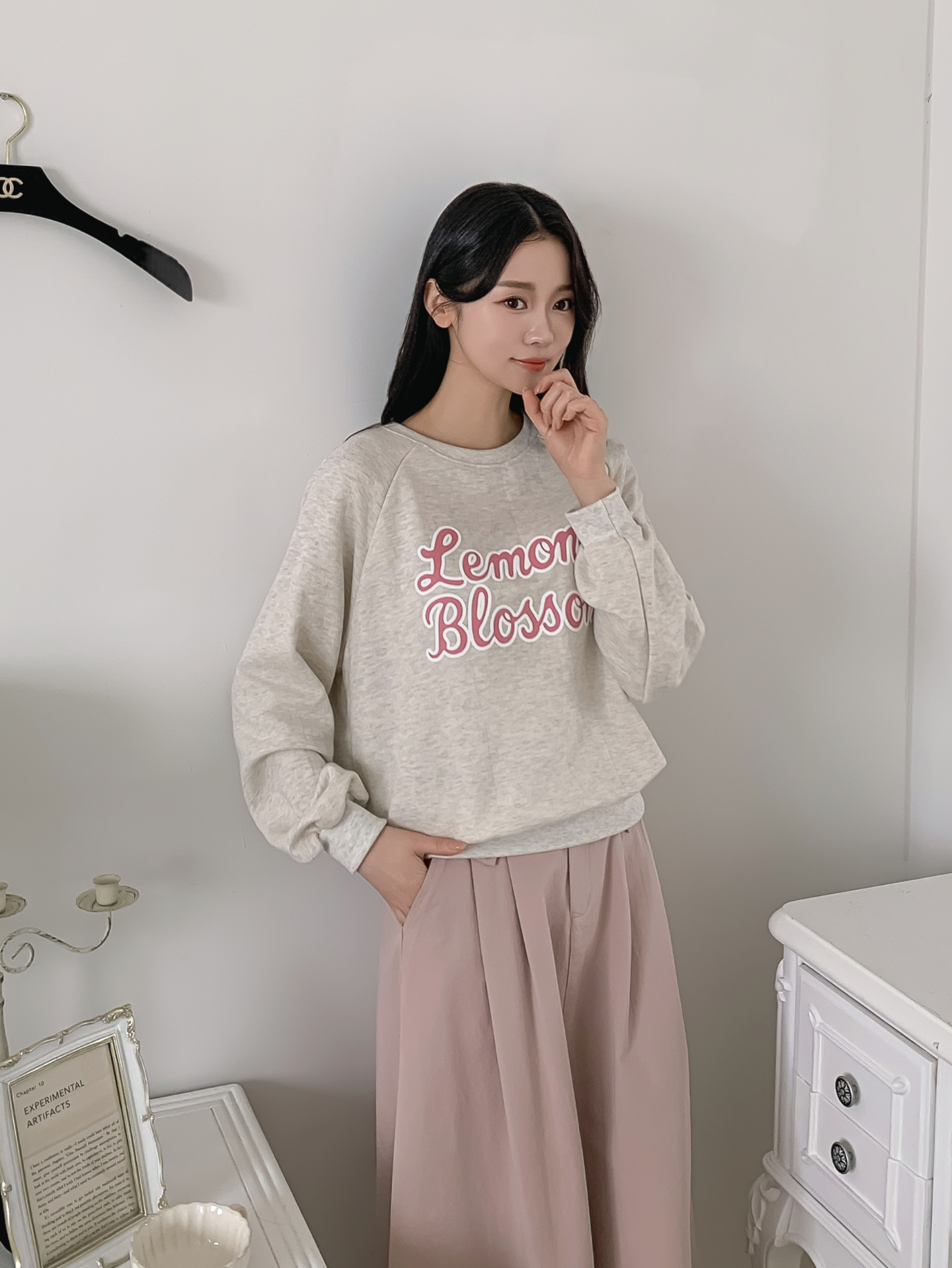 ラウンドネックルーズ長袖レタリングスウェット | 詳細画像22