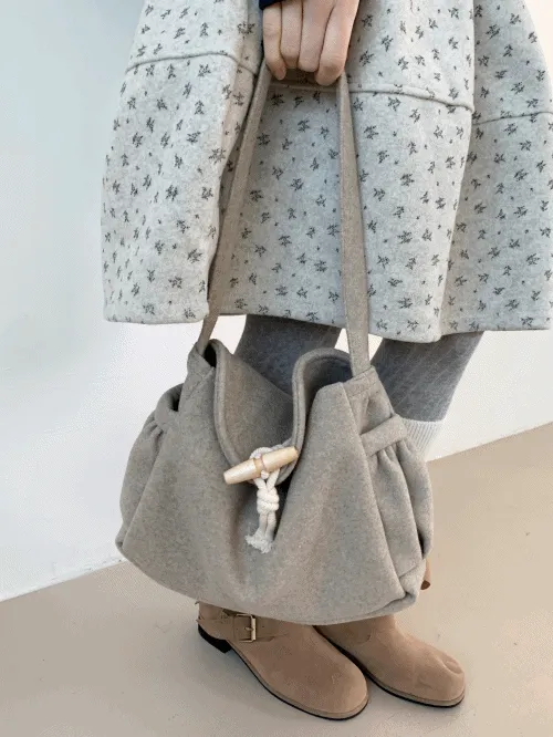 ウール混トグルボタンハンドバッグ | banincci | 詳細画像1
