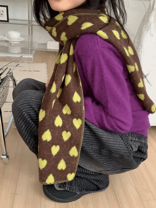 配色ハートスカーフ | banincci | 詳細画像1