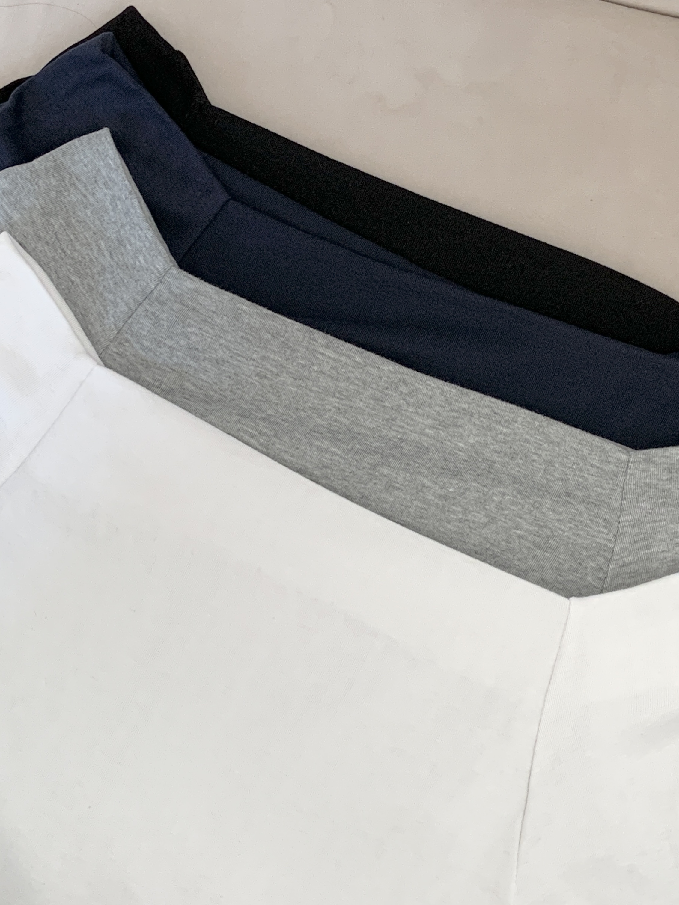 オフショルダースリムショート長袖無地Tシャツ | 詳細画像20