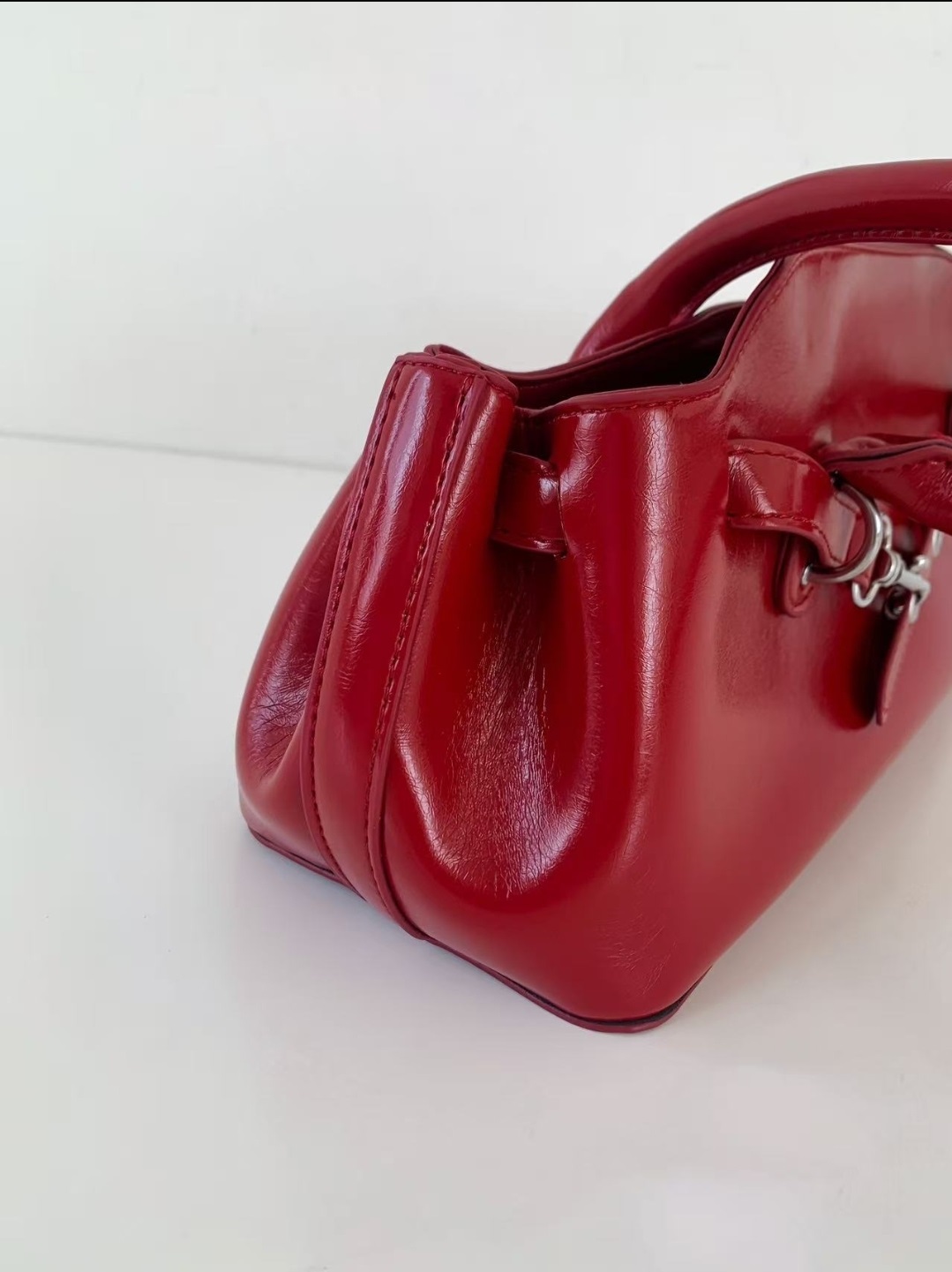 レザー調ジップアップポケットトートバッグ | 詳細画像19