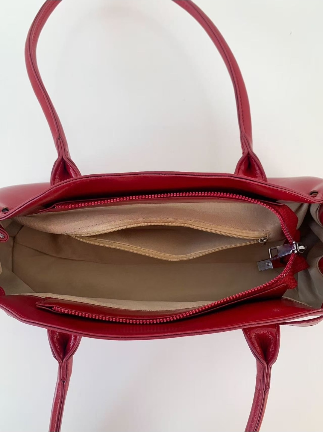 レザー調ジップアップポケットトートバッグ | 詳細画像17