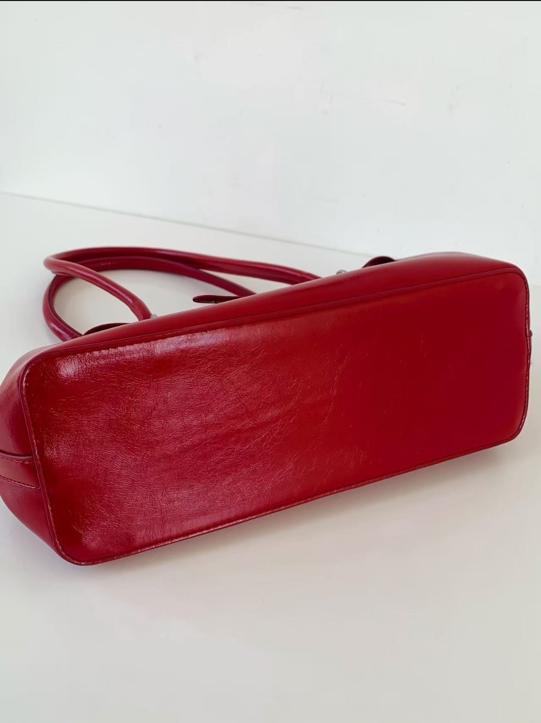 レザー調ジップアップポケットトートバッグ | 詳細画像18