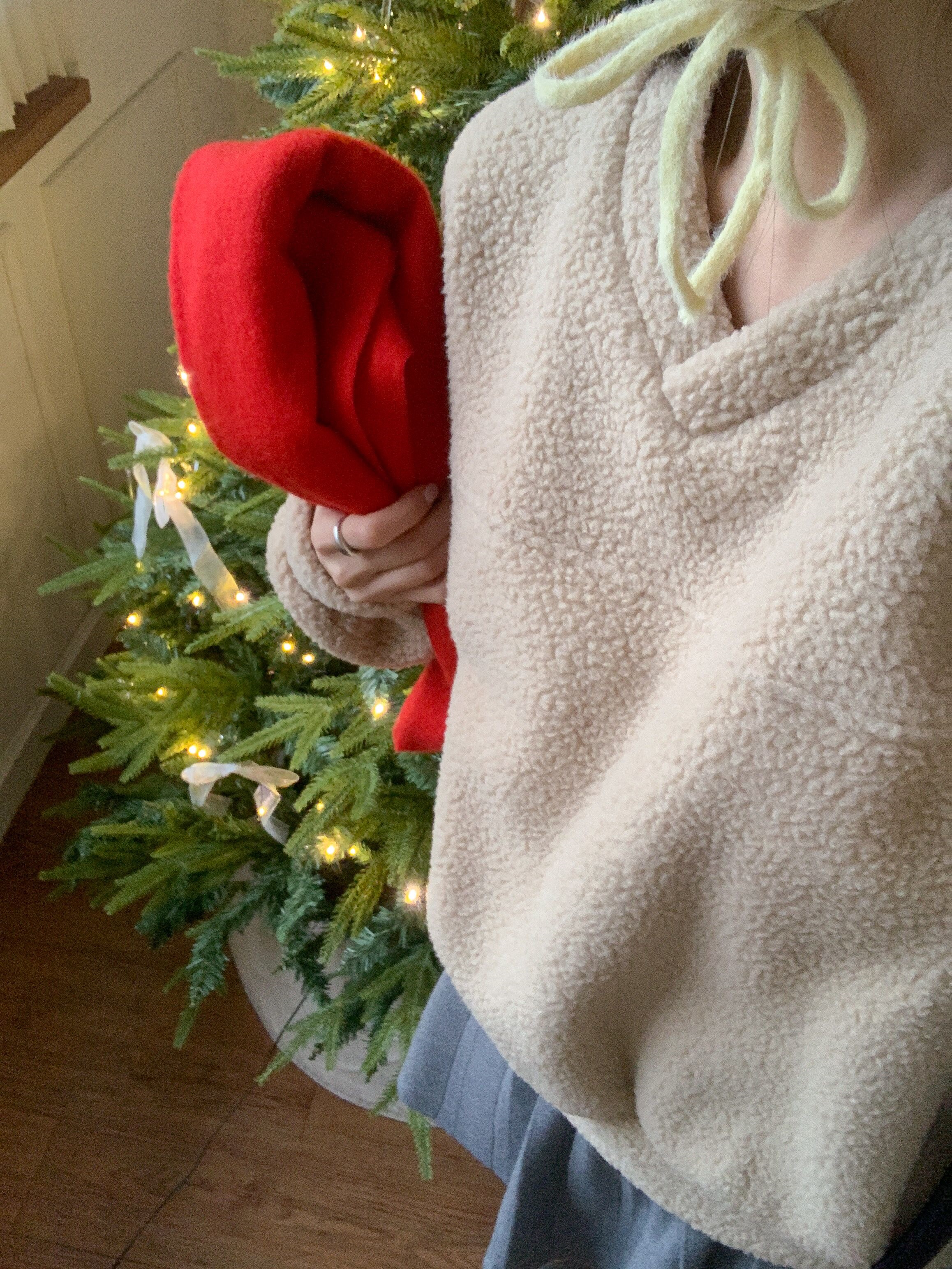 ブークレVネックラインルーズ長袖スウェット | 詳細画像8