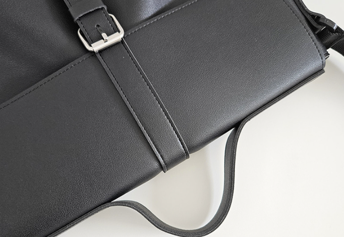 レザー調クロスマグネットボタンショルダーバッグ | 詳細画像26